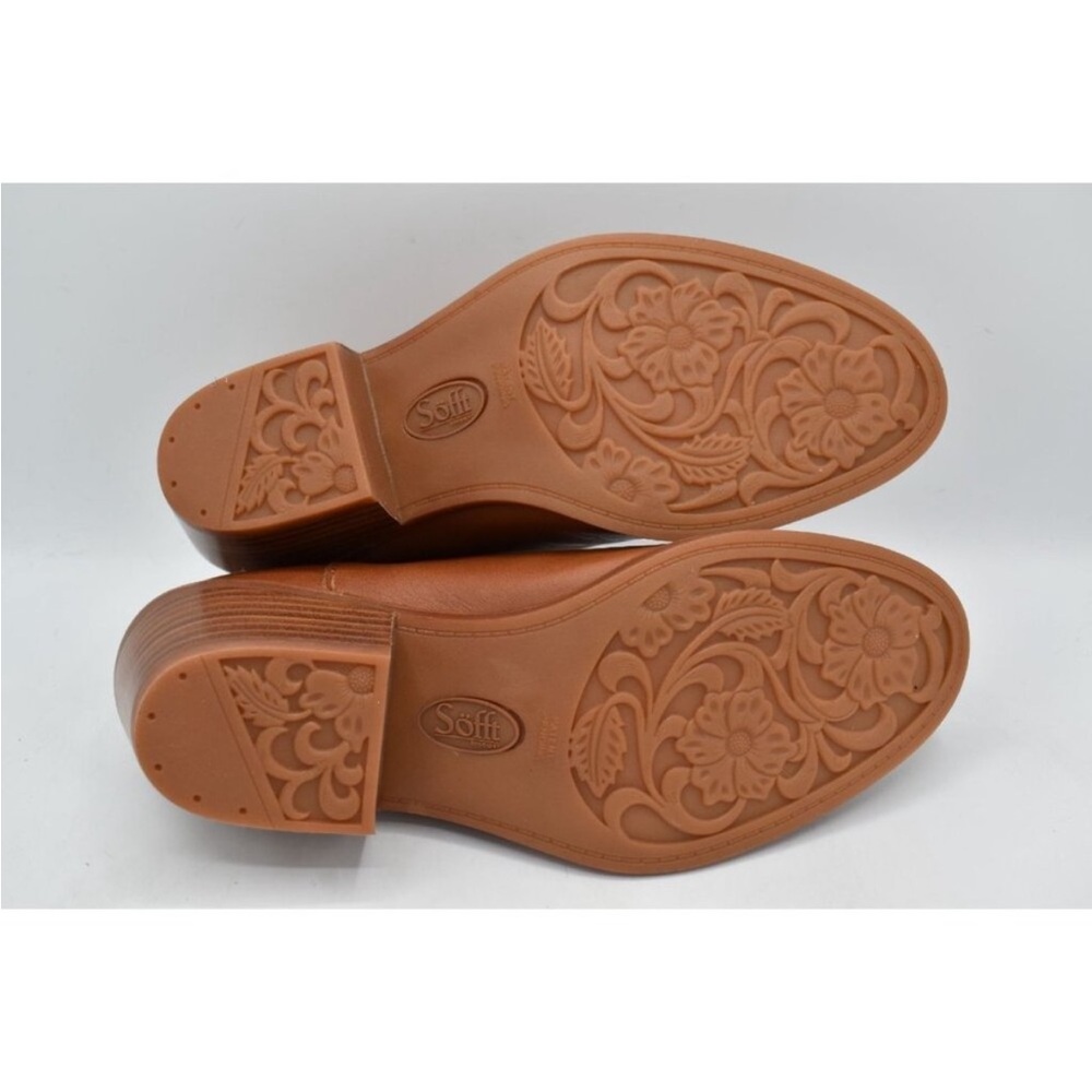 Sofft Cognac Leather Ankle Bootie - Picture 8 of 10